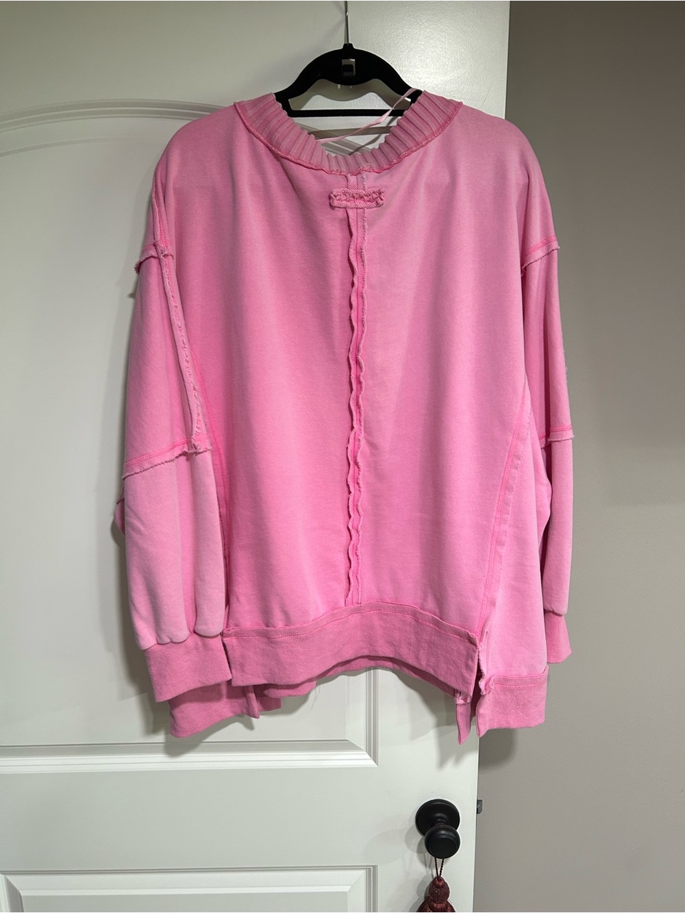 Blue Velvet V-Neck Sweatshirt - Large - Picture 3 of 12